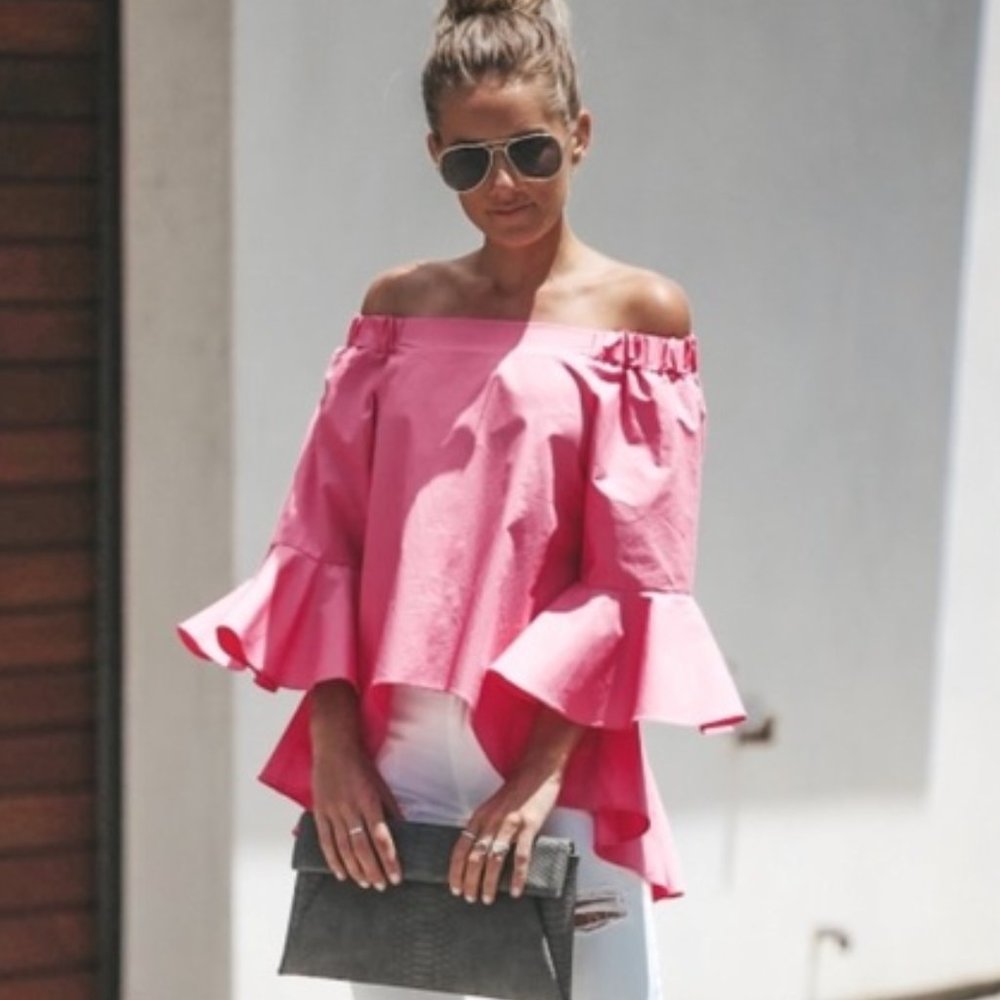 NWT VICI Fuchsia Off the Shoulder Top